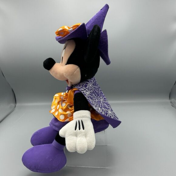 Hallmark Exclusive Minnie Mouse Disney Halloween Costume Witch Cape Plush 14" - Picture 7 of 13